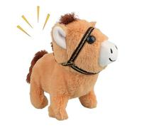 Generico Peluche En Forma De Caballo - Juguete De Peluche Eléctrico | Juguetes Blandos para Compañía,Para Niños Y Niñas Dormitorio De Estudio Sala De Juegos Coche Sofá Coleccionistas Cumpleaños Regalo