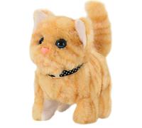 Generico Peluche Gato Robot - Juguetes Eléctricos De Peluche Para Gatos, Mascota Electrónico, Juguete Robot Interactivo Meow Con Control Táctil Para Niñas Niños (amarillo) Juguetes