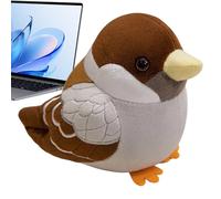 Generico Peluche Gorrión De 6 Pulgadas - Muñeca tierna Ligera De 80 G, Escultura Suave Decorativa Para Sofá | Compañero Realista De Un Tema Aviar, Compañero De Viaje, Regalo Antiestrés P