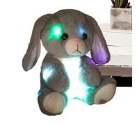 Generico Peluche iluminado, conejo suave de abrazo iluminado de 25 cm, conejo de peluche | Para niños y niñas para la habitación de los niños para viajes a la casa y para la sala de estar