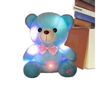 Genérico Peluche Luminoso - Animal de Peluche Luminoso, Luz de Noche Suave | Juguete de LED de Color cambiante, compañero Suave y cómodo, Juguete en diseño de Oso de Nudo Lindo Po