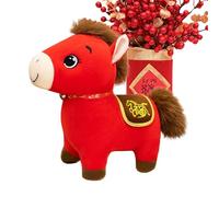 Genérico Peluche Mascota Caballo | Muñeca Abrazable Cómoda,Peluche de Caballo Lindo,para Niños Celebración China Navidad Hogar Habitación Infantil Colección