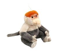Generico Peluche mono - Figura Probóscide de 30 cm, peluche suave, realista y | Novedad cómoda para la habitación de, regalo para adolescentes, decoración para la habitación de los niños, colección