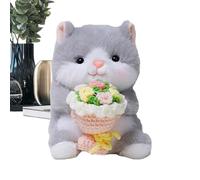 Generico Peluche - Muñeca sosteniendo un ramo de flores | Animales de peluche para San | Regalo Para Esposa Mamá Navidad Cumpleaños Boda San