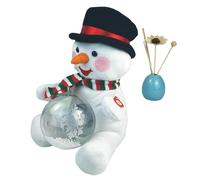 Generico Peluche muñeco de nieve que canta - Tela 24 x 19 x 25 cm | Personaje con movimiento musical, regalo , decoración, figura navideña | en casa 1,2 pantallas para interiores y