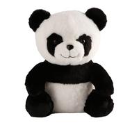 Generico Peluche oso Panda - con luces y música suave peluche - Muñeca suave realista con cubierta lavable para niñas adultos San Navidad cumpleaños