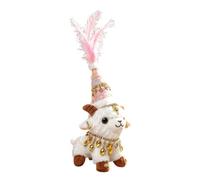 Genérico Peluche Oveja | con Collar y Sombrero 35 centímetros Bonito | Muñeco Cordero | para Niños y Adultos: Salón, Dormitorio, Sofá, Estantería, Mesilla Noche, Escritorio, Decoración del