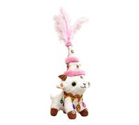 Genérico Peluche Oveja | con Collar y Sombrero, muñeco Suave y Lindo 35cm | muñeco de Oveja | para Cumpleaños Infantil, Salón, Dormitorio, Sofá, Estante, Mesita de Noche, Escritorio, Decoración