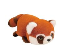 Genérico Peluche Panda Rojo - Juguete de Peluche Reversible 2 en 1, Suave y tierno, se Convierte en Mapache, cojín de Abrazo, Regalo para niños y Adultos (20/30/50 cm)