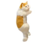 Generico Peluche para Gatos Peludos Colgantes - Simulación de de Peluche para decoración del hogar | Figura de Animales Colgantes para Pantalla de Escritorio de TV, Lindo Juguete para Gatos