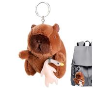 Genérico Peluche Pequeño de Capibara, Accesorio Adorable de Capibara, Adorable Colgante Figura Con Gancho Para Mochila Para Niña En Escuela Pascua Cumpleaños Y Navidad