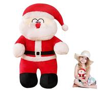Generico Peluche suave de Papá Noel, peluche navideño acolchado, muñeca de Navidad abrazable, ideal para casa, dormitorio, salón, escuela, aula, fiesta, reunión, vacaciones, adultos