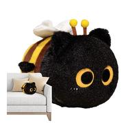Generico Peluche suave muñeco gato lindo - Cojín decorativo 26 cm para adultos, niños, niñas, novia, cumpleaños, dormitorio, sofá coche