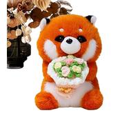 Genérico Peluches Animales Dulces | Dulce sosteniendo un ramo de flores - osito de San Valentín | Regalo para Esposa Madre Navidad Cumpleaños Boda San Valentín