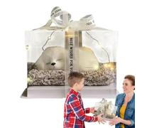 Genérico Peluches Animales Suave | Peluche Perro con Timbre Educativo | Plantilla Decorativa Interactiva para Oficina, Estantería Salón o Mesita de Noche Dormitorio
