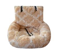 Genérico Pelzbarn Car Seat- Pets Bed, Dog Car Bed with Straps Furry Seats with Thick Cushion for Travel, with Thick Cus for All Cars Removable and Easy to Clean