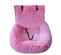 Genérico Pelzbarn Car Seat- Pets Bed, Dog Car Bed with Straps Furry Seats with Thick Cushion for Travel, with Thick Cus for All Cars Removable and Easy to Clean