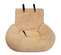 Genérico Pelzbarn Car Seat- Pets Bed, Dog Car Bed with Straps Furry Seats with Thick Cushion for Travel, with Thick Cus for All Cars Removable and Easy to Clean