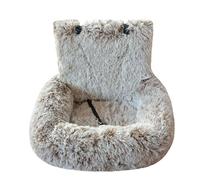 Genérico Pelzbarn Car Seat- Pets Bed, Dog Car Bed with Straps Furry Seats with Thick Cushion for Travel, with Thick Cus for All Cars Removable and Easy to Clean