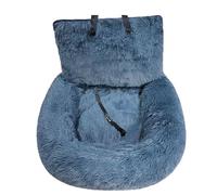 Genérico Pelzbarn Car Seat- Pets Bed, Dog Car Bed with Straps Furry Seats with Thick Cushion for Travel, with Thick Cus for All Cars Removable and Easy to Clean