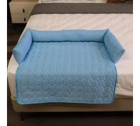 Genérico Pelzbarn Cooling Mat for Dogs, Summer Comfort Mat with Ice Silk Fabric, Non-Slip & Machine Washable Design, for Small to Large Pets (Blue,Medium)