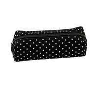 Genérico Pen Case Dot Design Makeup Storage Holder Bag with Zipper