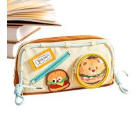 Genérico Pen Case Zipper Stationery Storage Bag School Supplies | Large Pencil Case for School Classroom Office Travel Studio Cosmetic Home Study Library