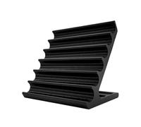Genérico Pen Display Stand - 6 Slot Desks Organizer, 3d Printed Pen Rack, Angled Tiered Design, Organized Collection Presentation Feature, Office Desk Accessories, Perfect for Home Organization