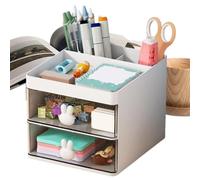 Genérico Pen Holder, Desk Organizer, Makeup Stand,4.72x6.3x4.53 Inches, Slot Storage Container with Compact Design for Vanity Tabletop Classroom Dorm Bathroom Study Room Use, Long Lasting