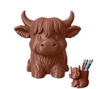 Genérico Pen Holder for Desk, Cute Mini Cow Organizer, Makeup Brush Storage with Fun Feature, Home Office with Compact Design, Premium Stationery Choice, Best Holder for Students School Dorm Study