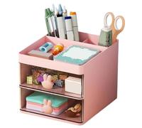 Genérico Pen Holder for Desk, Desktop Makeup Stand, Multi Functional Organizer, 4.72x6.3x4.53 Inches, Space Saving Storage Solution, Ideal for Home, Office, Vanity, Dorm, Kitchen, Study Station