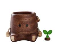 Genérico Pen Holder For Desk - Wooden Large Capacity Organizer - Pencil Cup Pens Holder For Table,Dried Flowers Home Office Bookshelf Bedroom Vanity Table 1 X Pen Holders