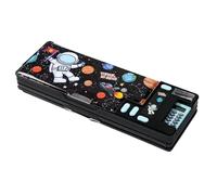 Genérico Pen Pencil Case, Student Stationery Organizer, Sturdy Home Writing Organizers Box, Cartoon Pencil Organizer for Boys and Girls, 10.24x3.74x1.38 Inches, Black, Dark Blue, Blue