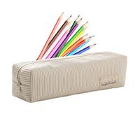 Genérico Pencil Bag - Corduroy, 21.5x6x6cm Lightweight, Durable Design, High-Temp Resistant Pouch Case | School College Craft Stationery Organizer for Students and Artists