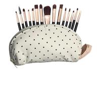 Genérico Pencil Bag Large Capacity, Soft Nylon Storage Organizer | School Pen Case Purse Pencil Pouch for Makeup Brush Ruler Eraser Home Travel School Classroom Office
