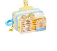Genérico Pencil Case 30 Pieces Cartoon Cheese Large Capacity with Supplies
