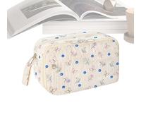 Genérico Pencil Case, Aesthetic Pen Organizer, 8.46x5.31x3.5 Inches Zipper Storage Pouch, Multi Compartment Holder for Crayon Travel Cosmetic Craft College Classroom and Daily Study Accessories