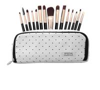 Genérico Pencil Case for Girls Dot Oxford Multi Compartment Organizer | Cute Pencil Pouch Marker Holder Teen Boys Students Women Home Classroom Dorm College Office Birthday Party