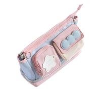 Genérico Pencil Case, High Capacity Zipper Pencil Bag, Stationery Storage Organizer for School Supplies, Daily Use, Office Work, Art Class, Travel, and Backpack Organization, 22x11.5x8.5cm