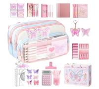 Genérico Pencil Case - Large Capacity Pencil Pouch | Multi-Functional Pencils Case Set, Zipper Closure Pencils Pouches For Middle School College Students Youth Girls Teens Adults Journaling Marking