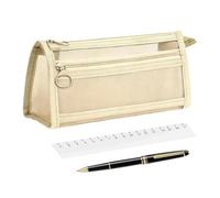 Genérico Pencil Case - Nylon, Large Capacity Pouch | Stationery Organizer | Lightweight 11.81 Inch Pen Holder Bag for Kids, Girls, Students, Teachers, Classroom, College, Dorm, Travel & Office