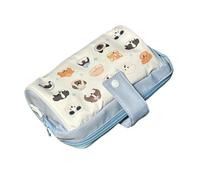 Genérico Pencil Case Organizer, Cute Stationery Container, Ruler Holder Compartment, Zipper Closure Design, Compact Storage Build, Ideal for Journaling, Commuting and Travel Note-Taking or Painting