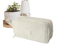 Genérico Pencil Case Organizer, Large Capacity Storage Pouch for Stationery Supplies, Oxford Fabric Multi Compartment Zipper Pen Holder Bag, Portable Accessory Container for School Office Makeup