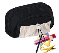 Genérico Pencil Case, Pencil Bag, 12 Inch Multi-Purpose Ruler Organizer Double-Zipper Holder for Travel, Journaling, Middle School, Elementary, Painting, Lightweight, Large Capacity