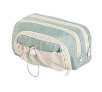 Genérico Pencil Case Pouch - Zipper Pencil Case | Waterproof Drawstring Pouch, Large Capacity Stationery Organizer for Students, Boys Teen Girls School Office & Travel 9.06x3.94x5.12 Inches