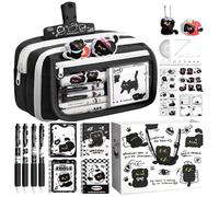 Genérico Pencil Case Set | Large Capacity Black Cat Pencil Case | Pen Pouch Favor Set,for Kids Bsoys Girls Students Office Home Bookrosom School Classroom Study Birthdayd