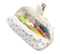 Genérico Pencil Case, Stationery Organizer, Portable Storage Box, 7.28x2.56x2.95 Inches, Aesthetic Pattern with Zipper and Large Capacity, for Kids Teens College Girls Classroom Travel