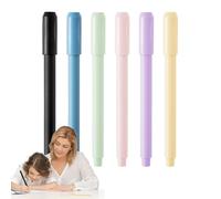 Genérico Pencil Extender, Crayon Holder, Pen Lengthener Tool, Lightweight Comfortable Grip, Pp Material Design, School Office Art Use, 12.8x1.2cm/5.04x0.47 Inches, Multicolor, 6pcs, 50g