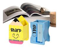 Genérico Pencil Holder for Desk 2 Pieces Multipurpose Cute Wooden Organizer