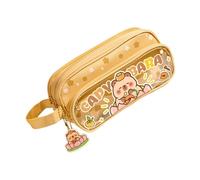 Genérico Pencil Pouch, Animal Zipper Case, Aesthetic Stationery, Large Capacity, Lightweight and Compact, Cute and Strong, For Kids Girls Teens School Supplies Use, 8.66x3.15x3.94 Inches